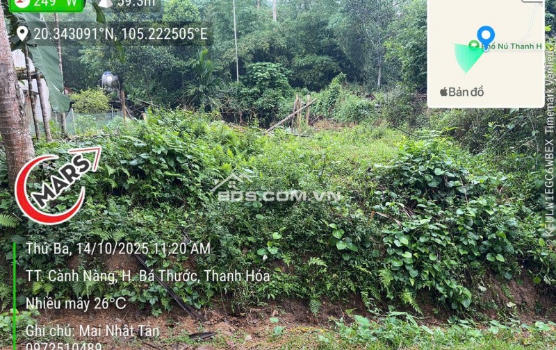 NGÂN HÀNG PHÁT MẠI 211M ĐẤT TẠI PHỐ NÚI, XÃ BÁ THƯỚC, TỈNH THANH HÓA.